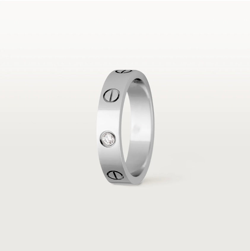 BAGUE LOVE, 3 DIAMANTS